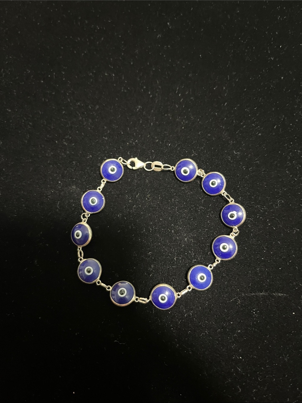 Sterling Silver Evil Eye Bracelet